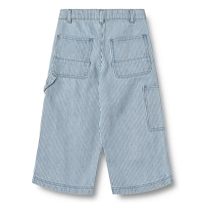 Collaboration Wheat x Pernille Teisbæk - Noppo Organic Cotton Stripe Jeans | Light blue- Product image n°1