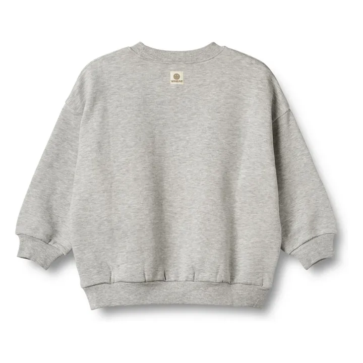 Wheat x Pernille Teisbæk collaboration - Sweat Allo Coton Bio | Heather grey- Product image n°1