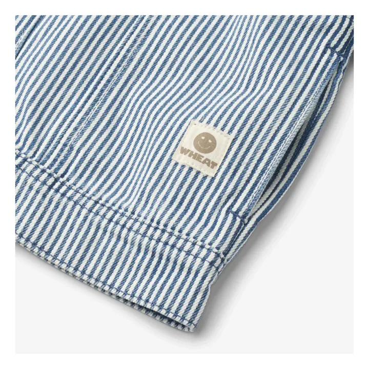 Collaboration Wheat x Pernille Teisbæk - Denim Jacket Vive Stripes Organic Cotton | Light blue- Product image n°2