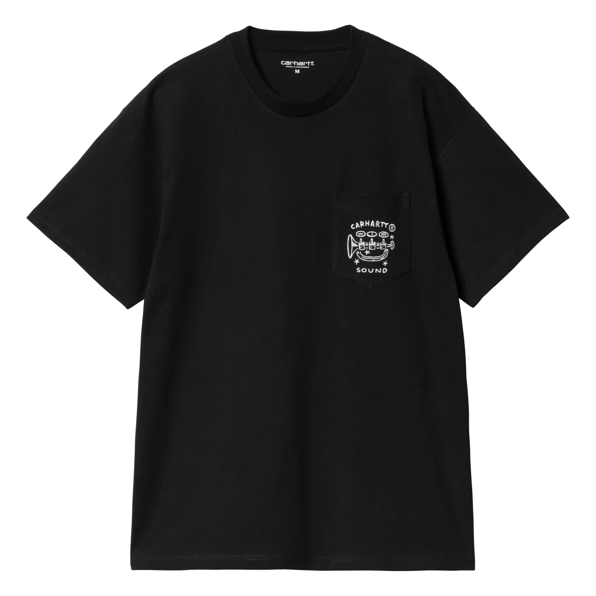 T-shirt Fragments Pocket Coton Bio | Noir- Image produit n°0