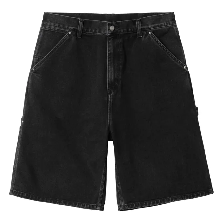Short Rivet Coton Bio | Noir- Image produit n°0