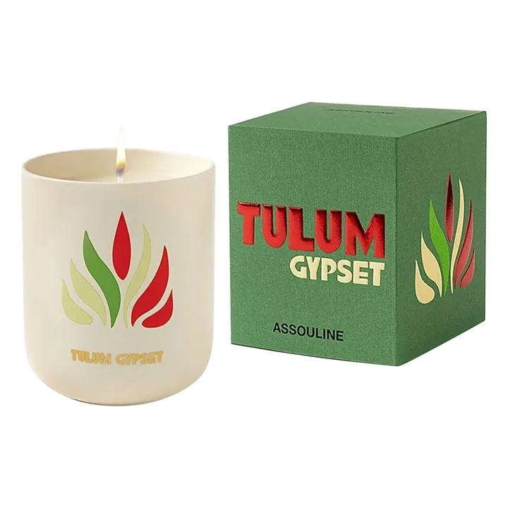 Tulum ceramic candle | Green- Product image n°0