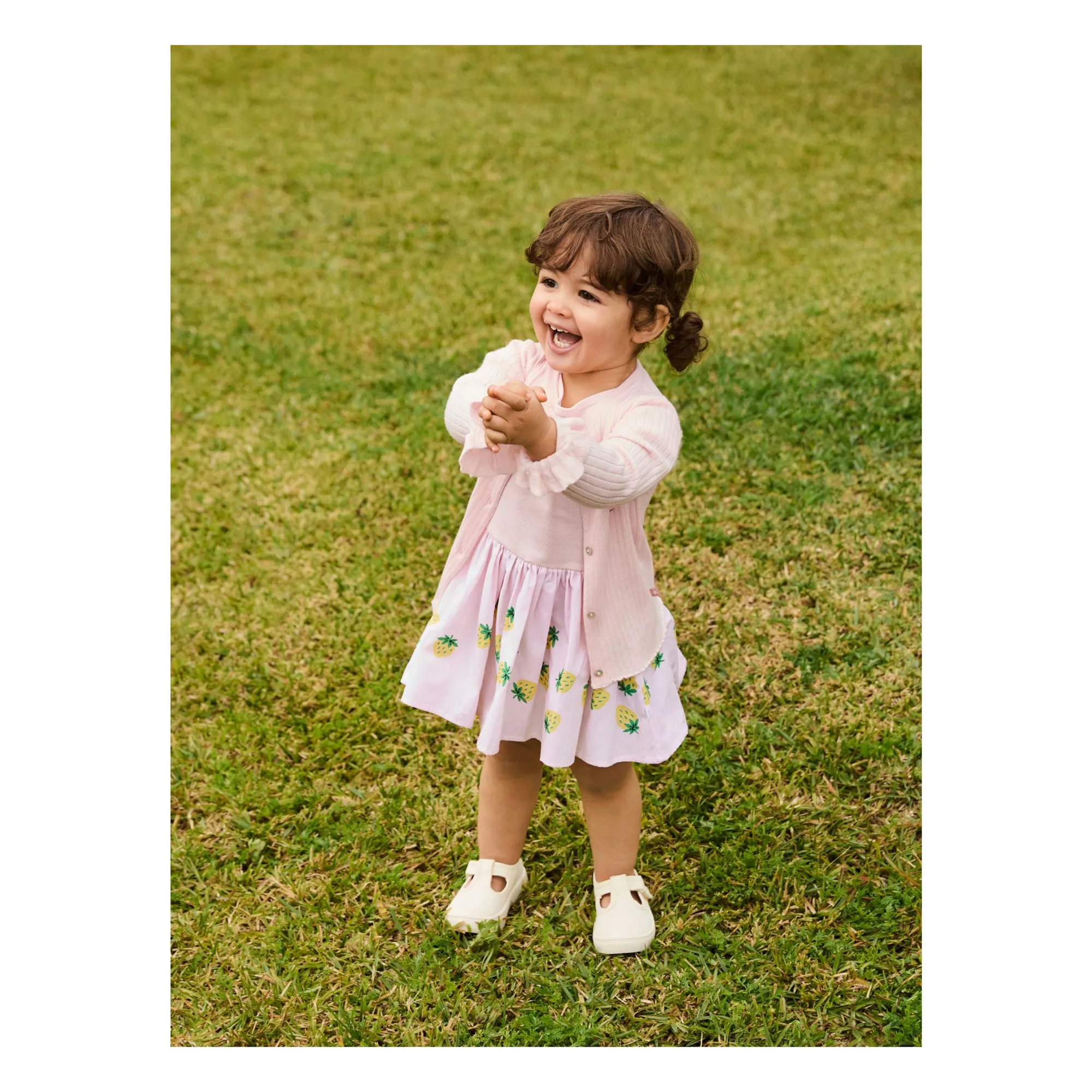 Cardigan Gabby Coton Bio | Rose poudré- Image produit n°1