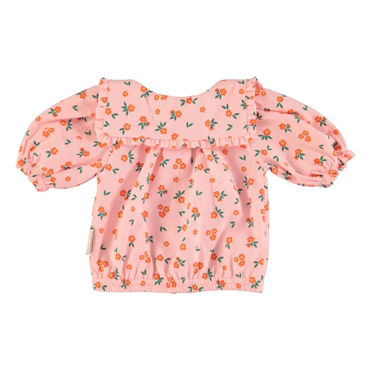 Bluse Fleuri Bio-Baumwolle | Pfirsichfarben- Produktbild Nr. 3