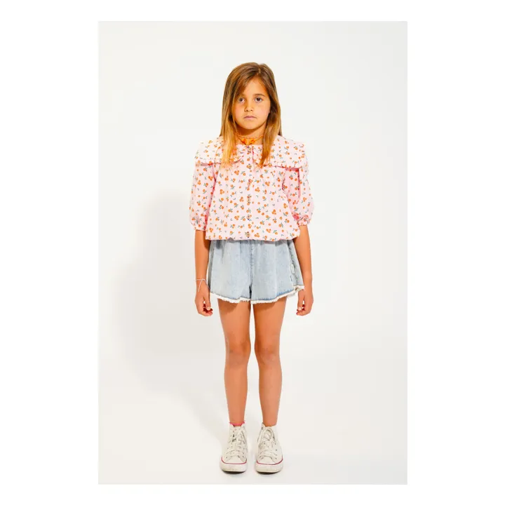 Bluse Fleuri Bio-Baumwolle | Pfirsichfarben- Produktbild Nr. 1