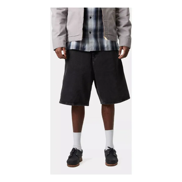Short Rivet Coton Bio | Noir- Image produit n°1