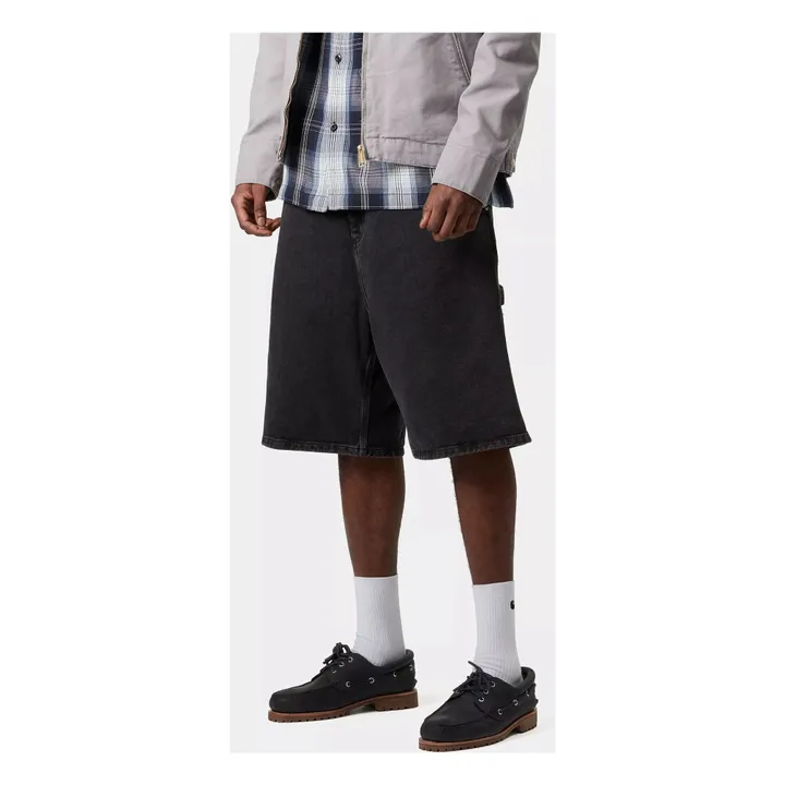 Short Rivet Coton Bio | Noir- Image produit n°2
