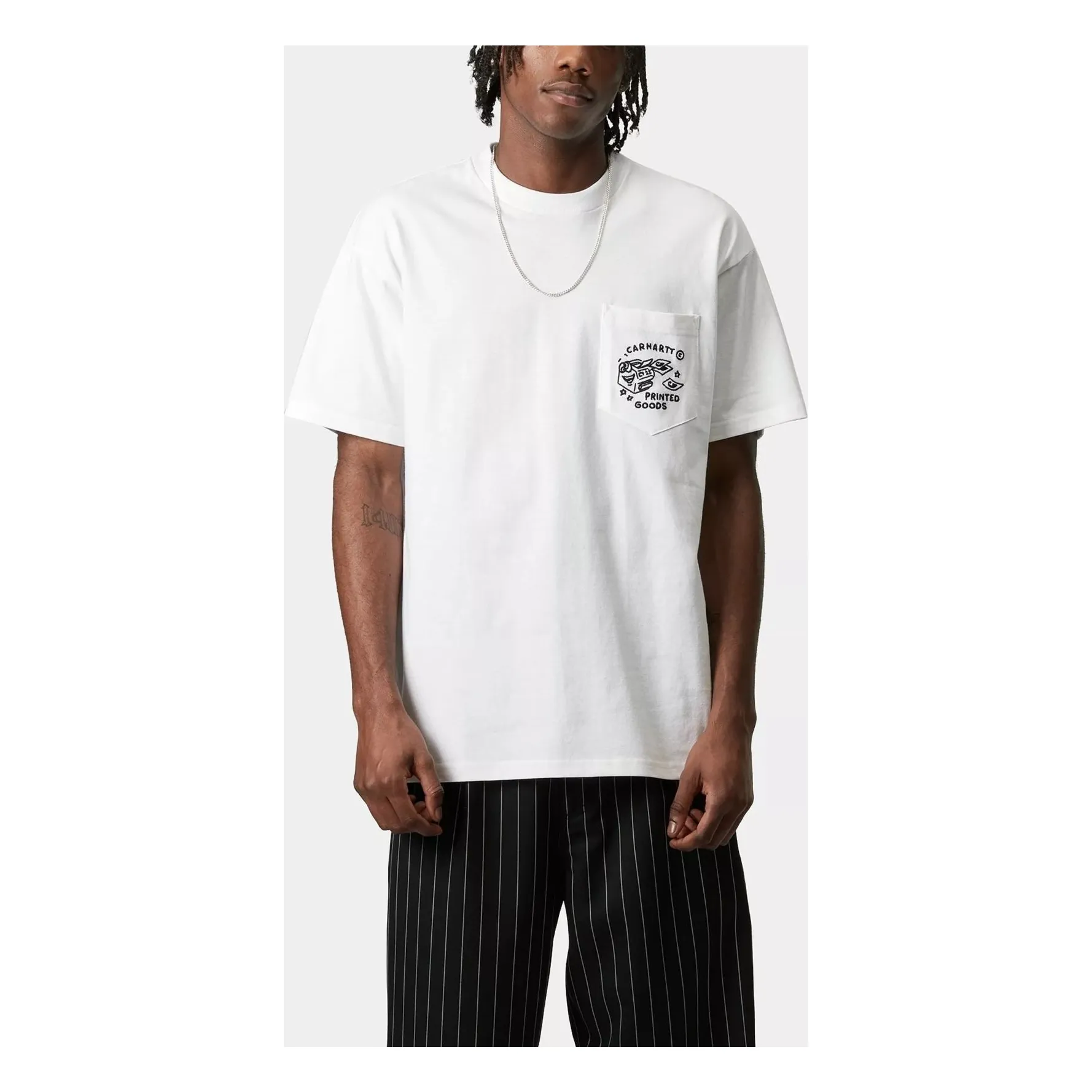 T-shirt Fragments Pocket Coton Bio | Blanc- Image produit n°1