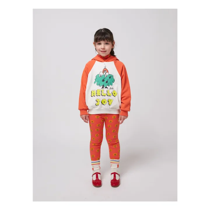 Hoodie Hello Joy Coton Bio | Rouge- Image produit n°2