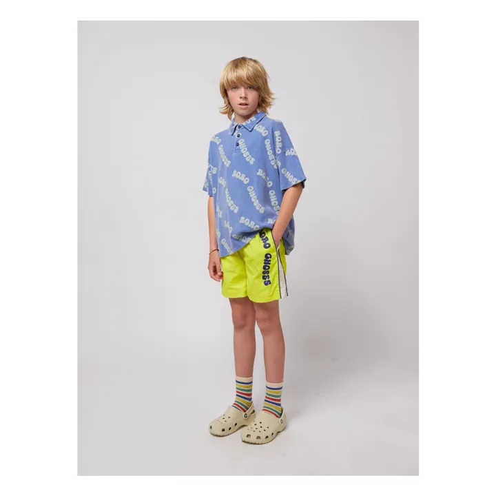 Polo Logo Coton Bio | Bleu- Image produit n°5