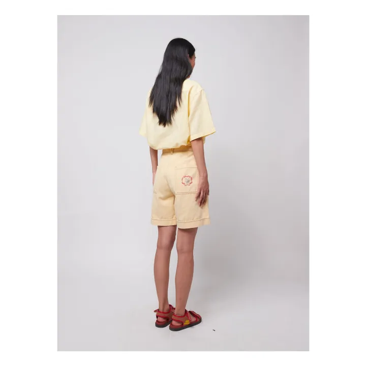 Bermuda Coton Bio - Collection Femme | Jaune pâle- Image produit n°5