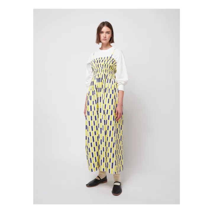Robe Imprimée Coton Bio - Collection Femme | Jaune- Image produit n°6