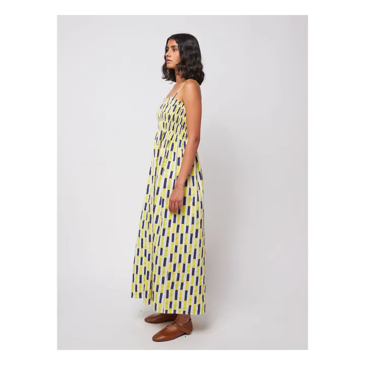 Robe Imprimée Coton Bio - Collection Femme | Jaune- Image produit n°2