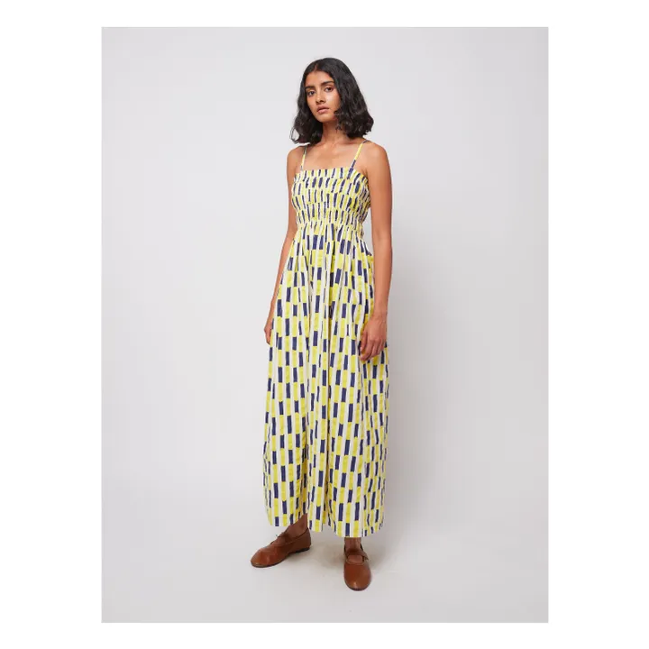 Robe Imprimée Coton Bio - Collection Femme | Jaune- Image produit n°1