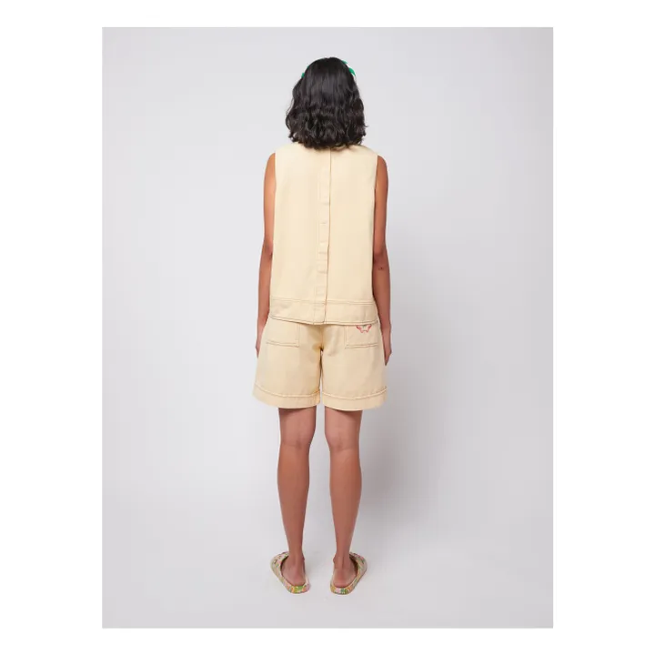 Top A Day At The Beach Coton Bio - Collection Femme | Jaune pâle- Image produit n°6