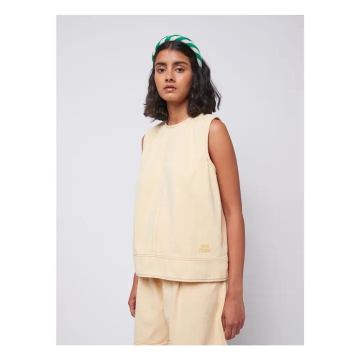 Top A Day At The Beach Coton Bio - Collection Femme | Jaune pâle- Image produit n°1