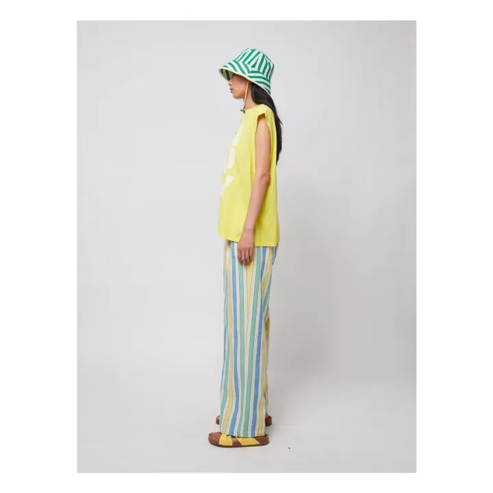 Débardeur Flower Coton Bio - Collection Femme | Jaune- Image produit n°5