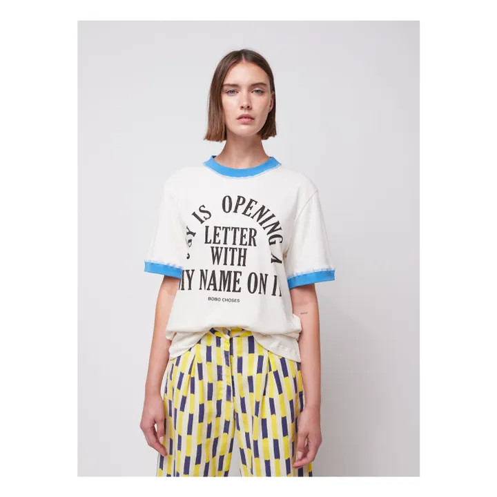 T-shirt Joy Is Coton Bio - Collection Femme | Blanc cassé- Image produit n°1