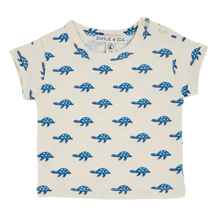 Organic Cotton Turtle T-Shirt | Ecru- Product image n°0