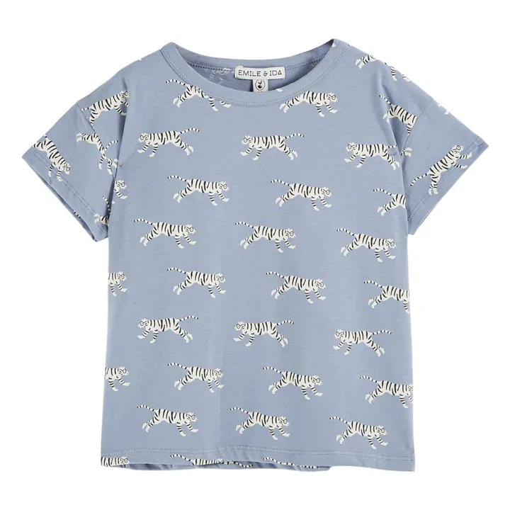 Camiseta Tiger de algodón ecológico | Lavanda- Imagen del producto n°1