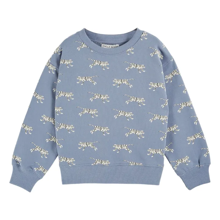 Sweat Tigre Coton Bio | Lavande- Image produit n°1