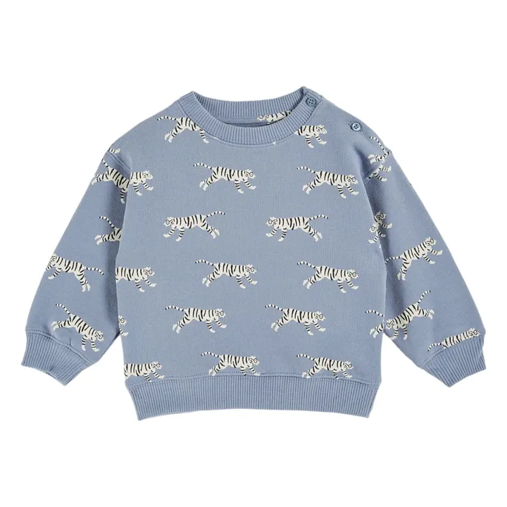 Sweat Tigre Coton Bio | Lavande- Image produit n°0