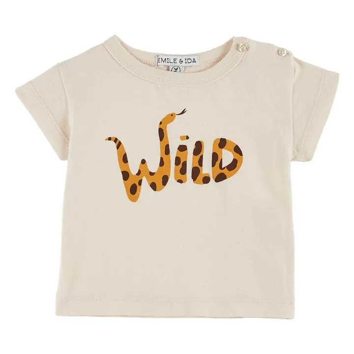T-Shirt Wild Coton Bio | Crème- Image produit n°0