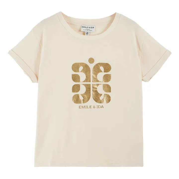 Boris Organic Cotton T-shirt | Cream- Product image n°0