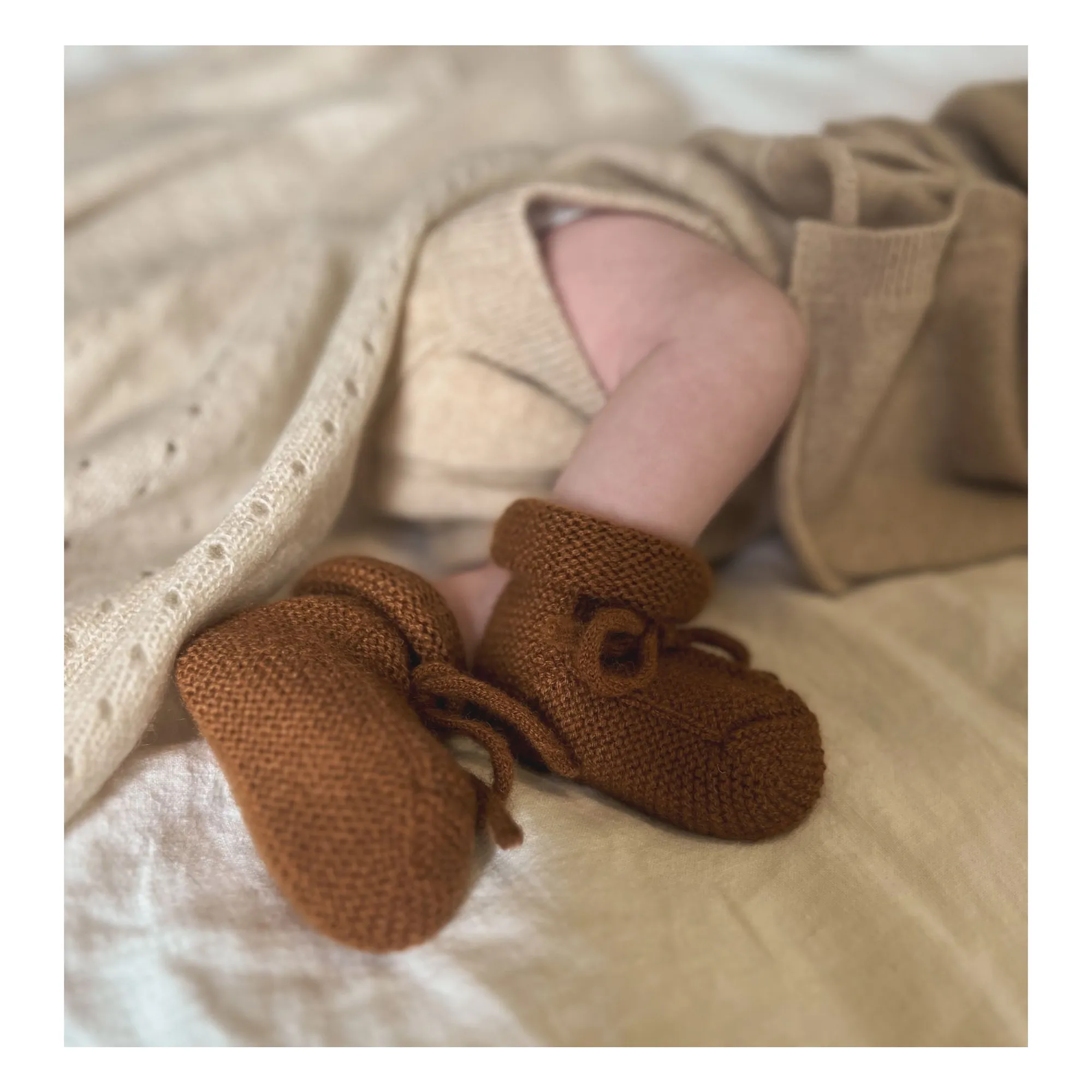Organic Cashmere Slippers | Brick red- Product image n°1
