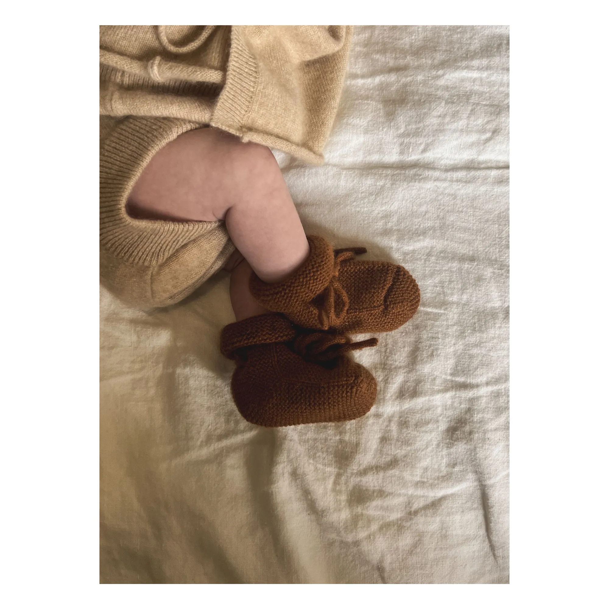 Organic Cashmere Slippers | Brick red- Product image n°2
