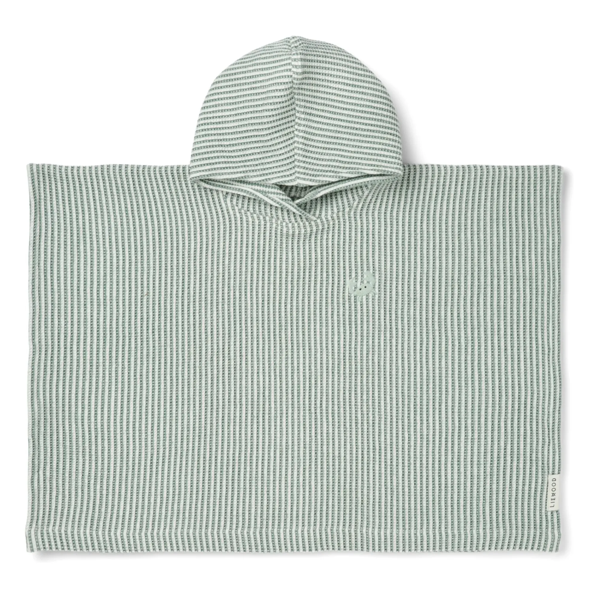 Poncho Paco | Y/D stripe Peppermint/Creme de la creme- Image produit n°0