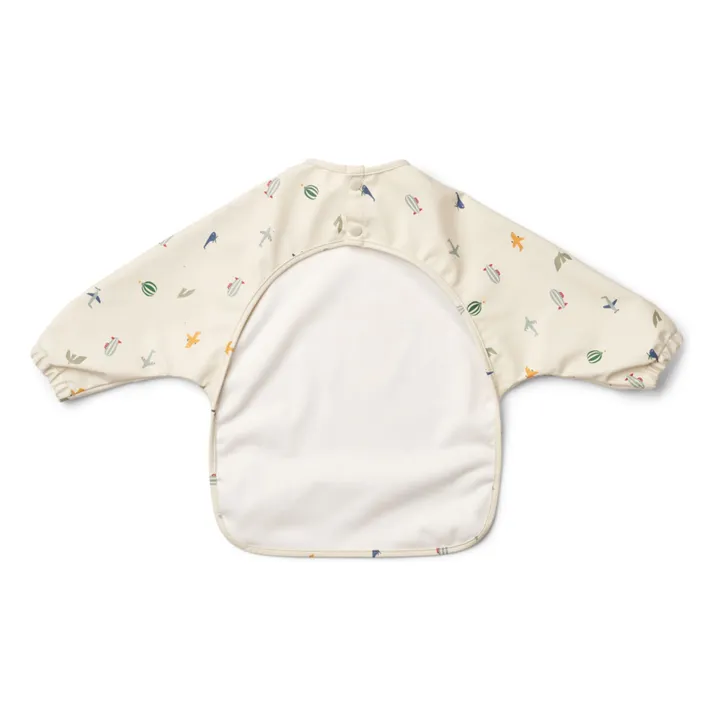 Merle bib with sleeves | Aviator/Ecru- Product image n°2