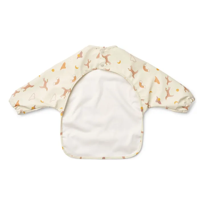 Merle bib with sleeves | Dream/Ecru- Product image n°3