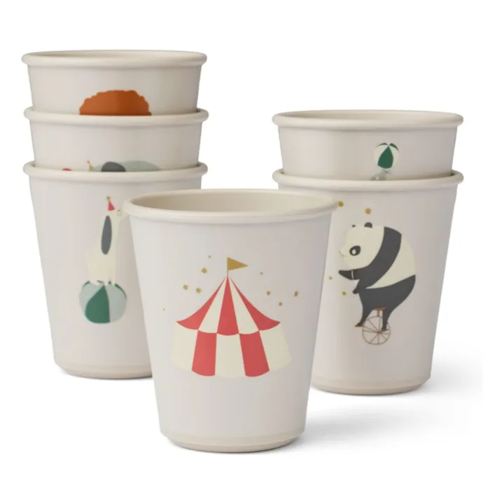 Lana Glasses - Set of 6 | Circus/Sandy- Product image n°2