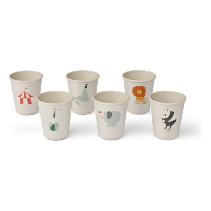 Lana Glasses - Set of 6 | Circus/Sandy- Product image n°0