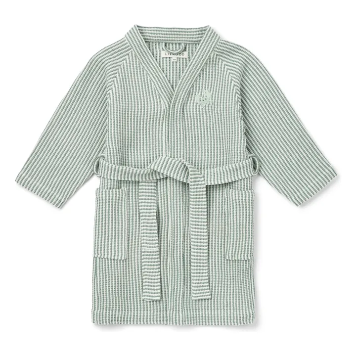 Accappatoio Bertha in cotone biologico | Y/D stripe Peppermint/Creme de la creme- Immagine del prodotto n°0