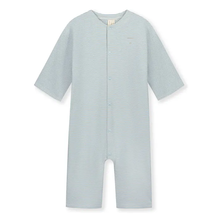 Pyjama Backseam Coton Bio | Bleu ciel- Image produit n°0