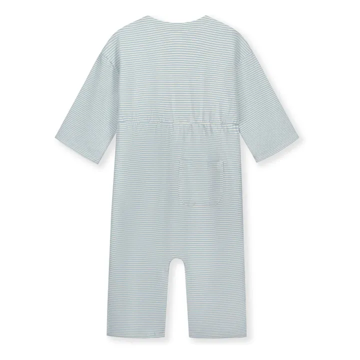 Pyjama Backseam Coton Bio | Bleu ciel- Image produit n°1
