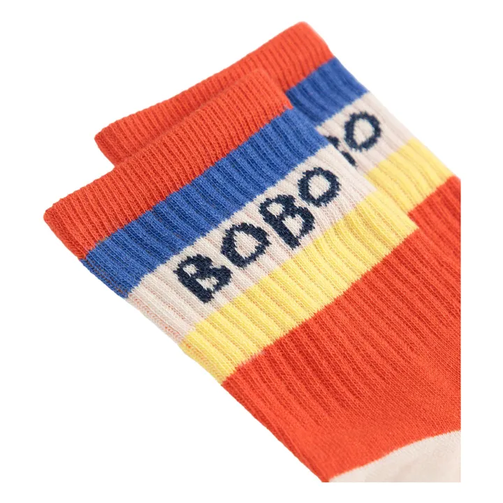 Chaussettes Bandeau Coton Bio | Rouge- Image produit n°2