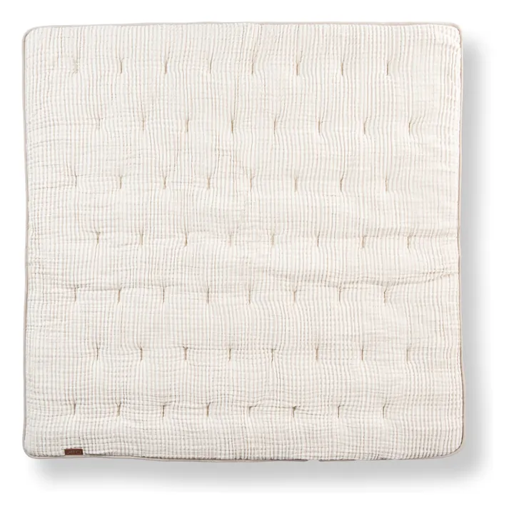 Tappeto da gioco a strisce | Beige- Immagine del prodotto n°0