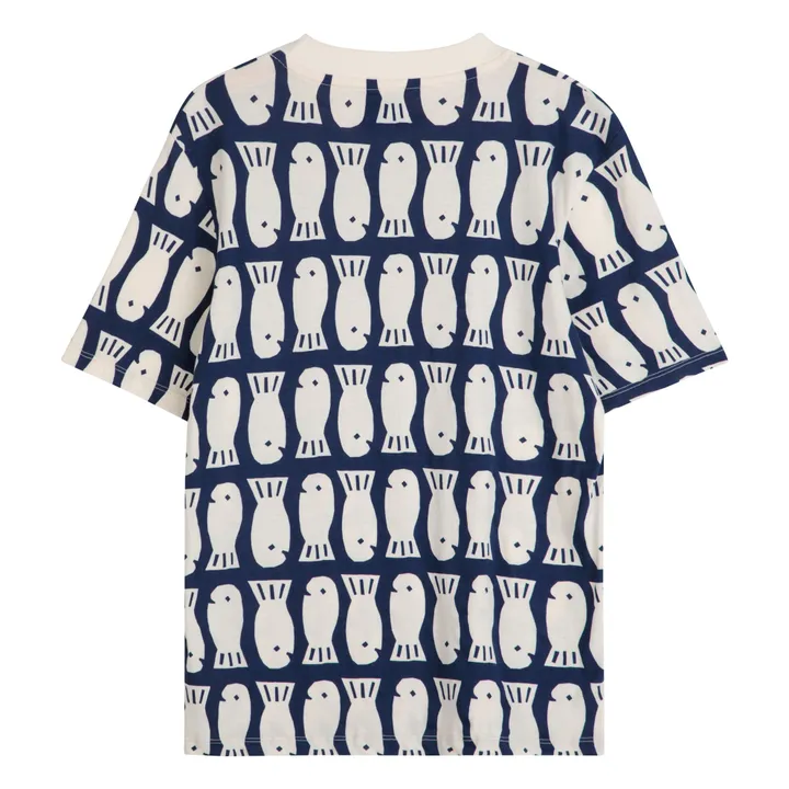 T-shirt Lucky Fish Coton Bio - Collection Femme | Bleu marine- Image produit n°3