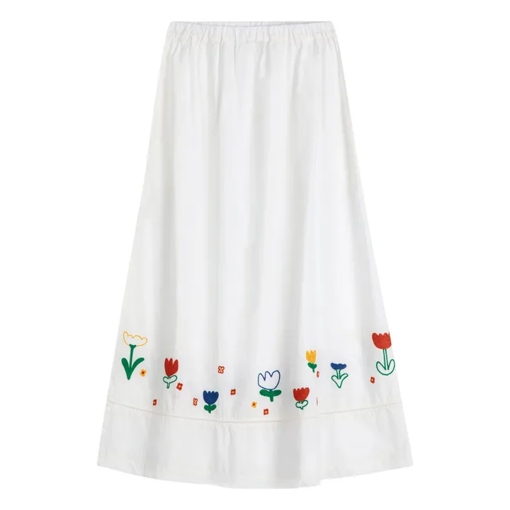 Jupe Garden Party Coton Bio - Collection Femme | Blanc- Image produit n°2