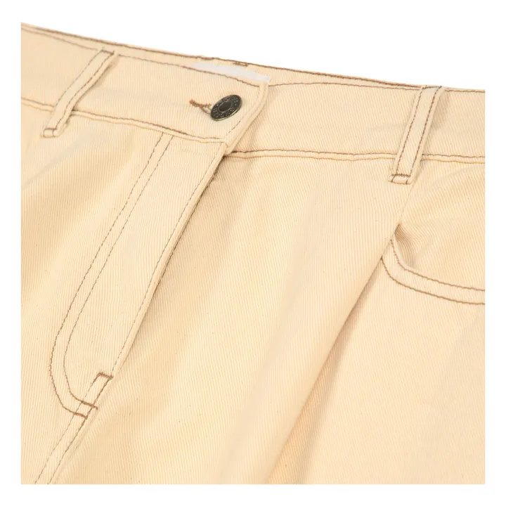 Bermuda Coton Bio - Collection Femme | Jaune pâle- Image produit n°4