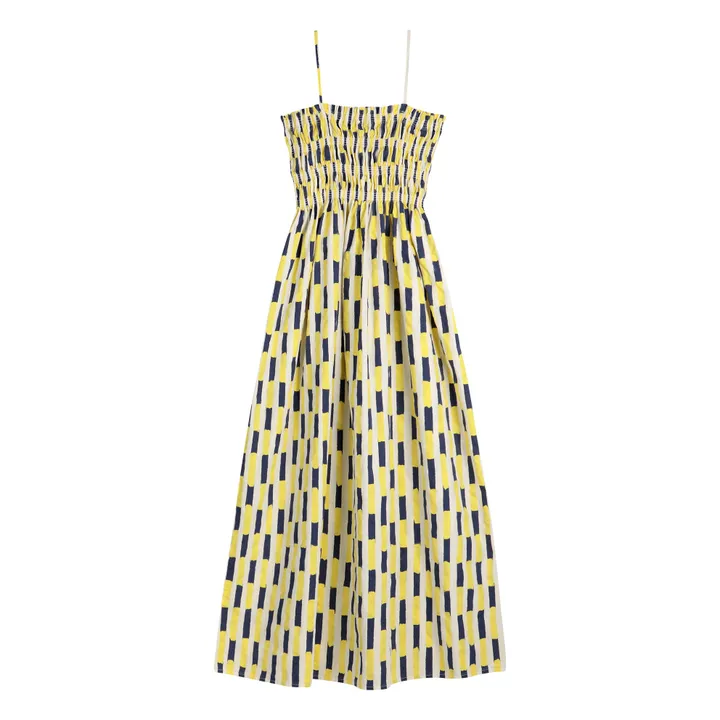 Robe Imprimée Coton Bio - Collection Femme | Jaune- Image produit n°3
