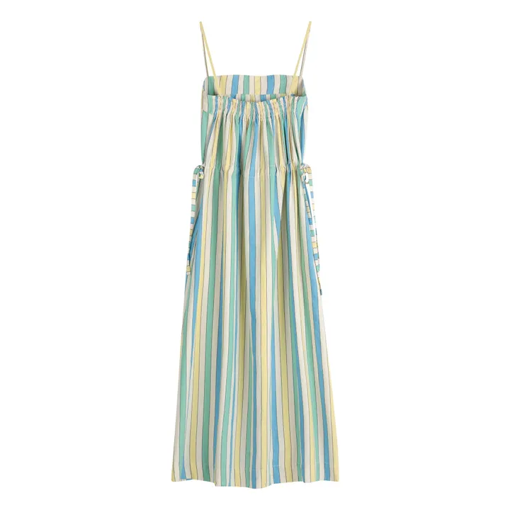 Robe Rayures Coton Bio et Recyclé - Collection Femme | Bleu- Image produit n°3