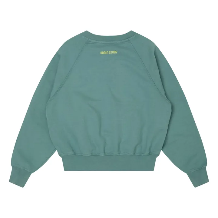 Raglan-Sweatshirt aus Bio-Baumwolle | Entengrün- Produktbild Nr. 3