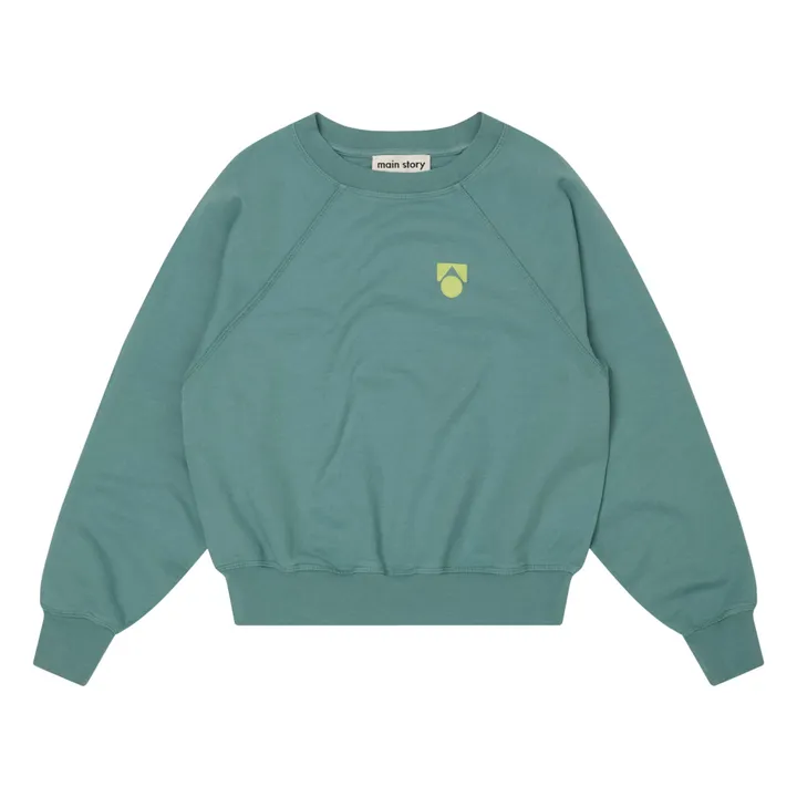 Raglan-Sweatshirt aus Bio-Baumwolle | Entengrün- Produktbild Nr. 0