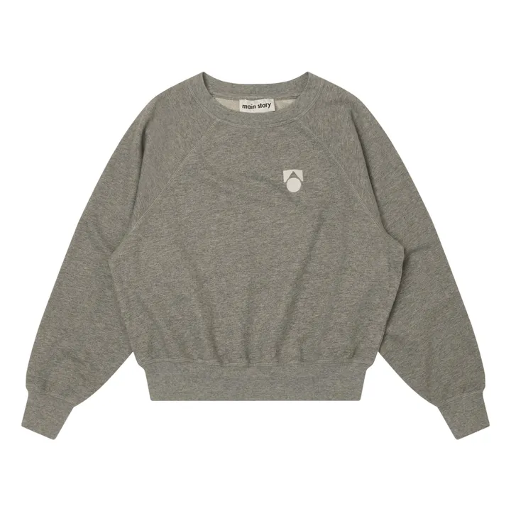 Raglan-Sweatshirt aus Bio-Baumwolle | Grau- Produktbild Nr. 0