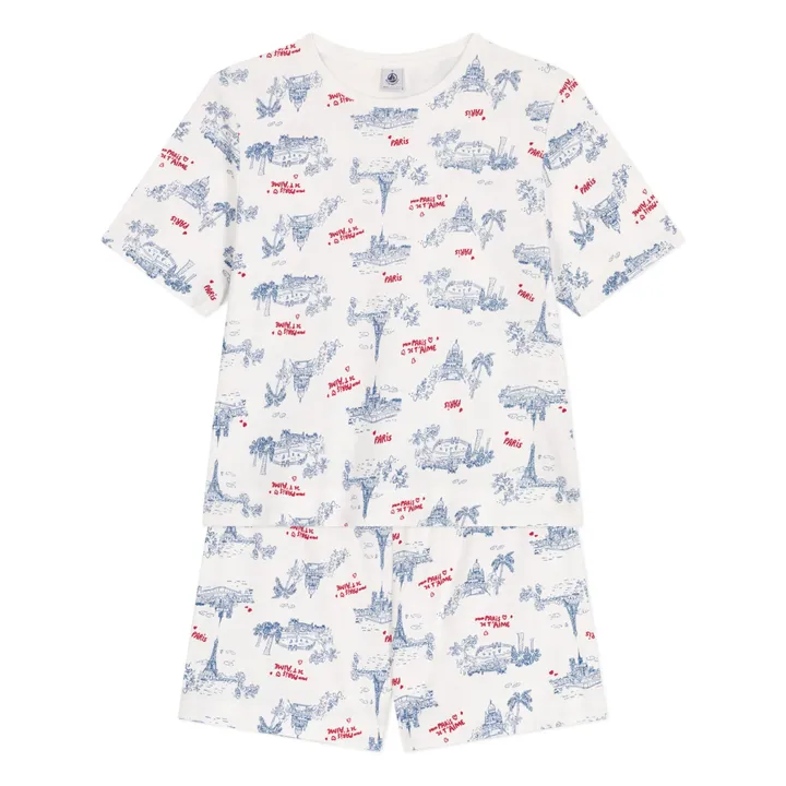 Pyjashort Broken Coton Bio | Ecru- Image produit n°4