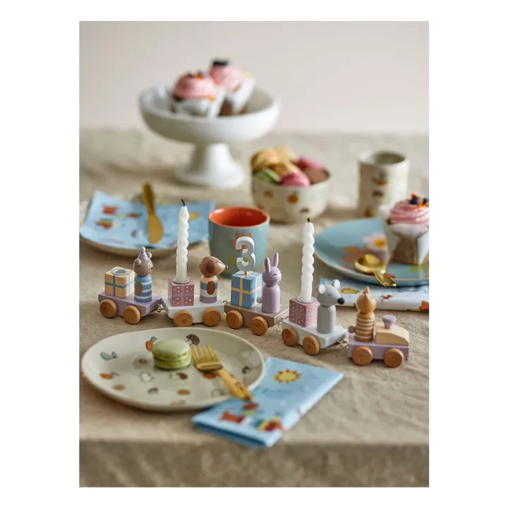 Train d'anniversaire Junaid | Rose- Image produit n°2